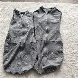 Grey Star Sleep Sack for Kids - Zippered Swaddle